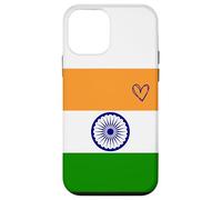 Bandera de la India, corazón Indio Orgulloso, día Nacional Carcasa para iPhone 12 Mini