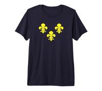 Bandera de la Isla de Francia - Flor de LYS Francesa Camiseta Premium