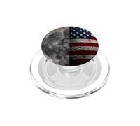 Bandera de la Luna Americana Astronomía Patriótica Espacial PopSockets PopGrip para MagSafe