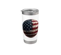Bandera de la Luna Americana Astronomía Patriótica Espacial Vaso térmico de acero inoxidable de doble pared