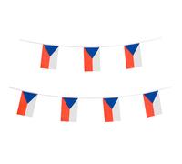 Bandera de la Rep blica Checa, 76 unidades, 30 metros, banderines nacionales e internacionales, decoraci n para fiestas, bares, eventos deportivo
