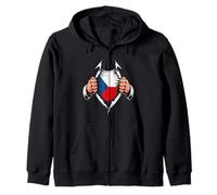 Bandera de la República Checa Rasgado Gráfico Chequia Orgullo Raíces Sudadera con Capucha