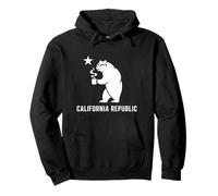 Bandera de la República de California Tech Startup Empresario Bear Fun Sudadera con Capucha