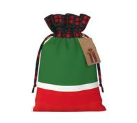 Bandera de la República de Chechenia, bolsa de regalo de gran capacidad de 4.7 x 6.9 pulgadas con cordón para tus regalos preciosos de Halloween, 1 unidad