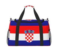 Bandera de la República de Croacia. Es una bolsa de viaje cruzada de mano con gran capacidad y multifunción, imprescindible para viajes al aire libre