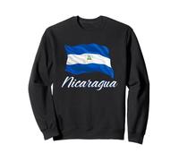 Bandera de la República de Nicaragua Centroamericana Hombres Mujeres Niños Sudadera