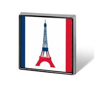 Bandera de la Torre Eiffel de Francia, insignia de metal de moda, broche de 1 pulgada, alfiler para ropa, sombrero, bolso, corbata, accesorios de decoración