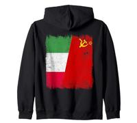 Bandera de la Unión Soviética de Italia CCCP Patrimonio Italiano de la URSS Sudadera con Capucha
