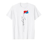 Bandera de Lanzarote de Lanzarote España Bandera Patriótica Canaria Camiseta gráfica económica