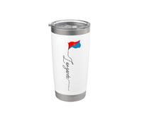 Bandera de Lanzarote de Lanzarote España Bandera Patriótica Canaria Vaso térmico de acero inoxidable de doble pared
