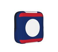 Bandera de Laos Bolsa de almacenamiento a prueba de épocas, funda de viaje de higiene femenina para toallas sanitarias, bolsa mensural discreta para bolso de oficina