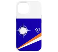 Bandera de Las Islas Marshall Marshallese Heart Orgulloso Día Nacional Carcasa para iPhone 15