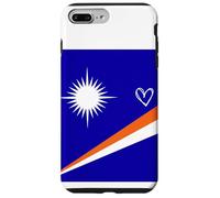 Bandera de Las Islas Marshall Marshallese Heart Orgulloso Día Nacional Carcasa para iPhone 7 Plus/8 Plus