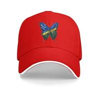 Bandera De Las Islas Salomón con Forma De Mariposa Unisex Gorra De Béisbol Casuales Gorra-Deportiva Ajustable Protección Solar Gorras para Deportes Golf Pesca