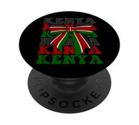 Bandera de Lazo de Coqueta del Orgullo de Kenia PopSockets PopGrip Adhesivo