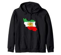 Bandera de león Persa, Mapa de Irán, Bandera del Patrimonio iraní... Sudadera con Capucha