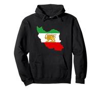 Bandera de león Persa, Mapa de Irán, Bandera del Patrimonio iraní... Sudadera con Capucha