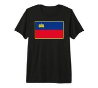 Bandera de Liechtenstein Camiseta Premium