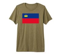 Bandera de Liechtenstein Camiseta Premium