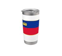 Bandera de Liechtenstein Vaso térmico de acero inoxidable de doble pared