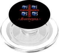 Bandera de los Cuatro moros de Cerdeña, diseño de Italia PopSockets PopGrip para MagSafe
