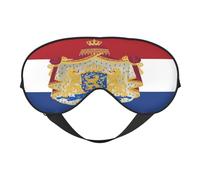 Bandera de los Países Bajos 6 Máscaras para dormir con la bandera de los Países Bajos Correa ajustable Máscara de ojos suave para mujeres Hombres Viajes Trabajo Hogar