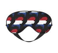 Bandera de los Países Bajos Mapa 13 Bandera de los Países Bajos Mapa Máscaras para dormir Correa ajustable Máscara de ojos suave para mujeres Hombres Viajes Trabajo Hogar