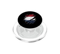 Bandera de los Países Bajos Mirada Rasgada Patriotismo Holandés PopSockets PopGrip para MagSafe