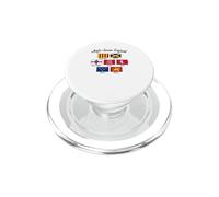 Bandera de los reinos anglosajones de Inglaterra con Letras Negras PopSockets PopGrip para MagSafe