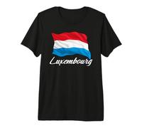 Bandera de Luxemburgo Patriótica Hombres Mujeres Niños Luxemburgués Camiseta Premium