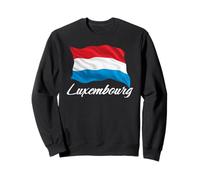 Bandera de Luxemburgo Patriótica Hombres Mujeres Niños Luxemburgués Sudadera