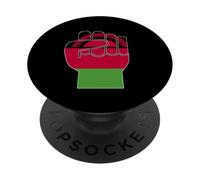 Bandera de Malawi Puño Levantado Orgullo Malawi Resiliencia de Malawi PopSockets PopGrip Adhesivo