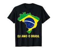 Bandera de Mapa de Hello Brasilia I Love Brazil Orgullosa mamá papá Boliviano Camiseta