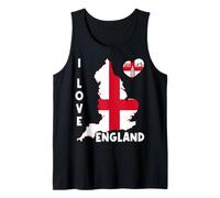 Bandera de Mapa de Hello London I Love England Orgullosa Inglés Daddy Mom Camiseta sin Mangas