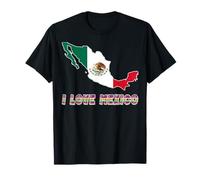 Bandera de Mapa de Hello Mexico I Love Mexico Proud Mexican Papa Mama Camiseta