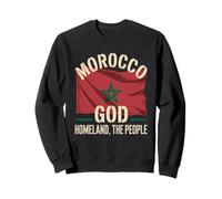 Bandera de Marruecos Dios Patria El Pueblo Patrimonio Nacional del Sudadera