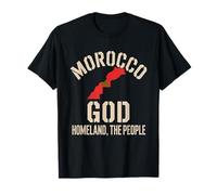 Bandera de Marruecos Dios Patria Rey Patrimonio Nacional del Camiseta