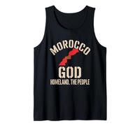 Bandera de Marruecos Dios Patria Rey Patrimonio Nacional del Camiseta sin Mangas