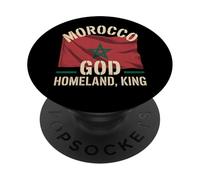 Bandera de Marruecos Dios Patria Rey Patrimonio Nacional del PopSockets PopGrip Adhesivo