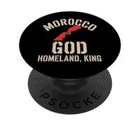 Bandera de Marruecos Dios Patria Rey Patrimonio Nacional del PopSockets PopGrip Adhesivo