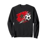 Bandera de Marruecos Marroquí Niños Chicos Sudadera