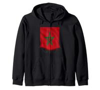Bandera de Marruecos para Hombres, Mujeres, niños, Dima Magreb Sudadera con Capucha