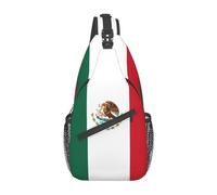 Bandera de México 01 Bolso de Hombro de México Bandera de México Mochila Bandolera Mochila Informal para Senderismo Mochila Mexicana para Exteriores