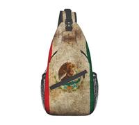 Bandera de México 03 Bolso de Hombro de México Bandera de México Mochila Bandolera Mochila Informal para Senderismo Mochila Mexicana para Exteriores