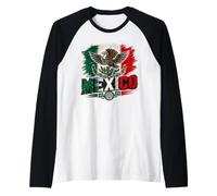 Bandera de México Águila Heritage Pride Camiseta Manga Raglan