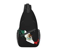 Bandera de México Bolsas de Pecho Crossbody Sling Mochila Viaje Senderismo Daypack Bolsa de Hombro para Unisex Hombres Mujeres