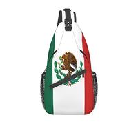 Bandera de México Bolsas de Pecho Crossbody Sling Mochila Viaje Senderismo Daypack Bolsa de Hombro para Unisex Hombres Mujeres