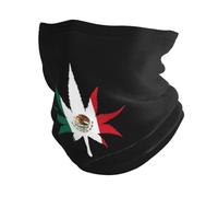 Bandera De México Marihuana Unisex Pasamontañas Secado Rápido Bandana Microfibra Bufanda Facial para Yoga Motocicleta Correr