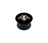 Bandera de México Raíces del Orgullo Mexicano PopSockets PopGrip Adhesivo