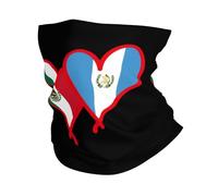 Bandera De México Y Bandera De Guatemala Polainas De Cuello Protección Solar Calentador De Cuello Unisexo Bandana para Caza Correr Pesca 26X30CM